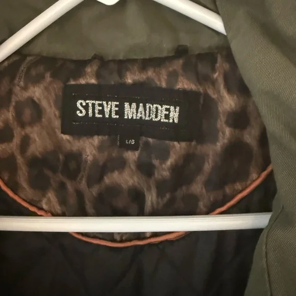 Steve Madden Olive Green Utility Jacket - Picture 3 of 9
